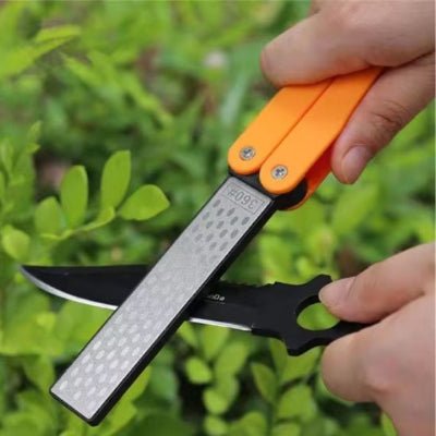 aiguiseur couteau portatif double-face orange